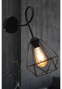 Applique KARO 3xE27/15W/230V nera