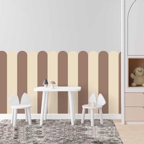 Adesivo murale Arco - Earth Brown (marrone caldo tinto di naturale) | Inspio