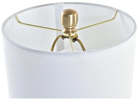 Lampada da tavolo DKD Home Decor Dorato Bianco 220 V 50 W Moderno (23 x 23 x 47 cm)
