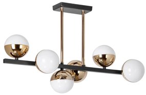 Lampadario a sospensione con supporto rigido LED 6xLED/7W/230V oro/nero