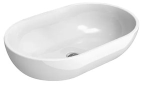 Ceramica Flaminia Pass Lavabo da appoggio cm 62x40 senza troppopieno in ceramica bianco