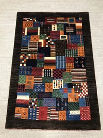 Loribaft Tappeto 100x150 Verde (Iran) Annodato A Mano