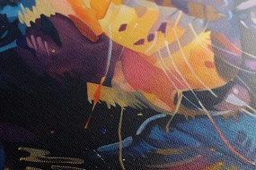 Stampa su tela – Cane con imitazione di pittura