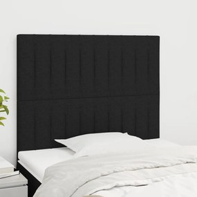 Testiera 2 Pz Nera 90x5x78/88 Cm İn Tessuto /