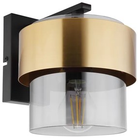 Globo 15560W - Applique MILEY 1xE27/60W/230V nero/ottone