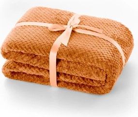 Coperta in microfibra arancione scuro, 220 x 240 cm Henry - DecoKing