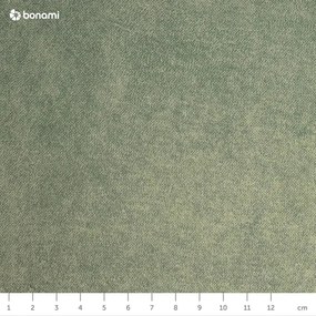 Letto matrimoniale imbottito verde con griglia 160x200 cm Tulsa - Ropez