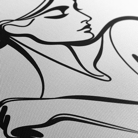 Quadro su tela – Linea femminile misteriosa