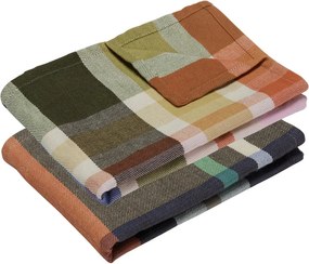 Set di 2 strofinacci in cotone 50x70 cm Playful - Hübsch