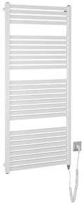 Aqualine - Radiatore elettrico da bagno TONDI-E 600W/230V 133 cm bianco dritto