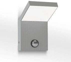 Brilagi - Lampada da parete a LED per esterni con sensore RIANO LED/8W/230V argento