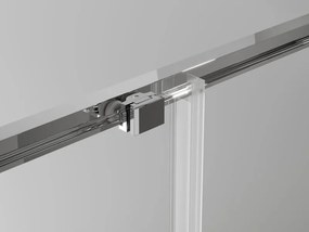 Mexen Exo cabina doccia quadrata scorrevole 90 x 90 cm, trasparente, cromo - 8111-090-090-01-00