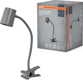 Osram - Lampada da scrivania con clip DESK LINE 1xGU10/9W/230V grigia