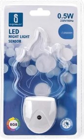 Aigostar - Luce notturna LED RGB con sensore LED/0,5W/230V fiamma