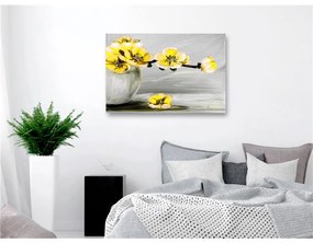 Quadro Lightness of Light (1 Part) Wide Yellow  Colore Giallo, Dimensioni e Misure 120x80