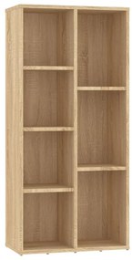 Libreria rovere sonoma 50x25x106 cm in legno multistrato