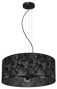 Lampadario su filo SATINO 3xE27/60W/230V nero/grigio