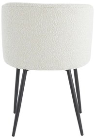 Sedia da pranzo bianca in imbottito Elyna – Light &amp; Living