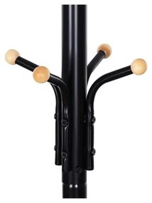 Appendiabiti da terra LINEA, nero