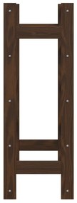 Portabottiglie per 20 bottiglie marrone legno massello di pino