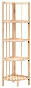 Scaffale Ad Angolo İn Legno Di Cedro 27x27x110 Cm /