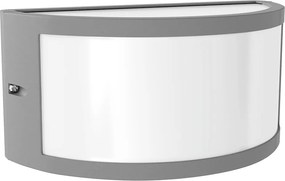 Applique Moon Design E27 Curva per Esterni IP65 - Grigia