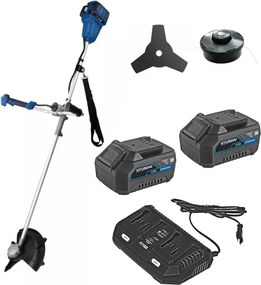 Decespugliatore a Batteria 2x40v 4ah Litio + Caric. Hyundai 25220 300mm in Kit