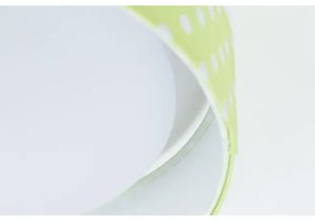 Plafoniera LED GALAXY KIDS 24W 230V verde/bianco a pois