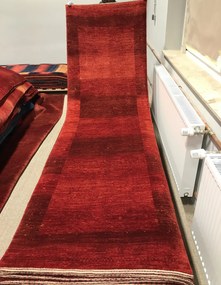 Loribaft Tappeto persiano 280 x 80 Rosso (Iran) Annodato A Mano