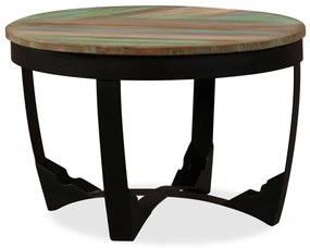 Tavolino laterale in legno massello di recupero 60x40 cm