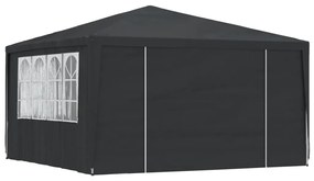 Gazebo Professionale Con Pareti 4x4 M Antracite 90 G/m² /