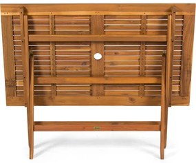Fieldmann - Tavolo da giardino pieghevole 120x70 cm acacia