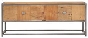 Tavolino da caffè 90x50x35 cm in legno massello di recupero
