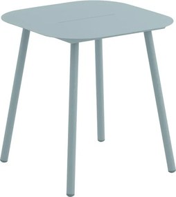 Tavolo da pranzo per giardino ANAFI NATERIAL struttura e superficie in alluminio blu per 2 persone 70x70cm