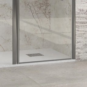 Kamalu - Porta battente per doccia con lato fisso 100.5-105.5 cm | KPX4000C