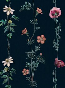 Coordonne Tapete Climbing Flowers - Marine