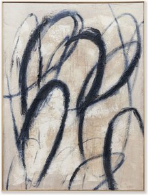 Quadro su tela dipinto a mano Blue Billow