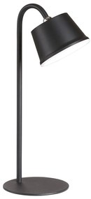 Lampada da tavolo a LED nera con paralume in metallo (altezza 34 cm) Voet - Fischer &amp; Honsel