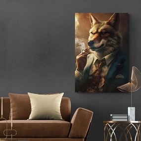 Quadro su tela – Gangster animale lupo