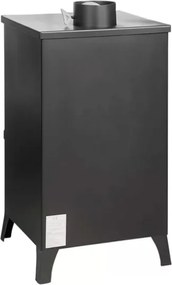 Stufa A Legna In Acciaio 15 kW Olga Beige 45,5x48,5xh91 Uscita Fumi Superiore