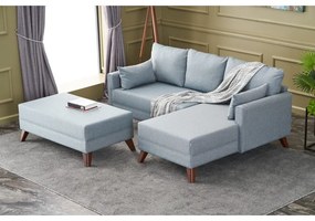 Divano angolare azzurro (angolo destro) Bella - Balcab Home