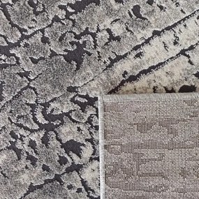 Tappeto moderno grigio astratto Larghezza: 120 cm | Lunghezza: 170 cm
