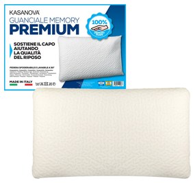 Cuscino guanciale in memory foam Premium