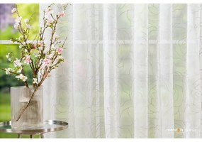 Tenda sottile bianca/grigia 140x245 cm Amanda – Mendola Fabrics