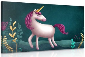 Quadro su tela – Unicorno fiabesco