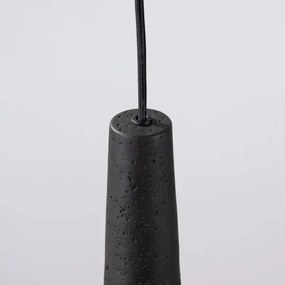 Sollux SL.1355 - Lampadario a sospensione con filo ELECTRA 1xGU10/10W/230V calcestruzzo/nero