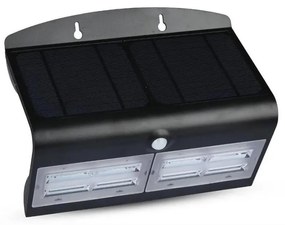 Lampada da parete solare a LED con sensore LED/7W/3,7V 4000K IP65 nero