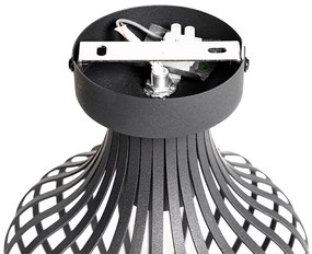 Plafoniera moderna nera 18 cm - Saffira