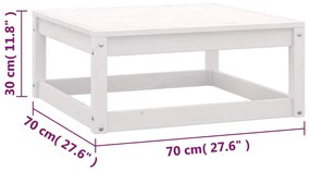 Set Divani da Giardino 6 pz con Cuscini Legno Massello di Pino