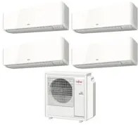 Climatizzatore Condizionatore Fujitsu Quadri Split Inverter serie KM 9+9+9+9 con AOYG30KBTA4 R-32 Wi-Fi Integrato 9000+9000+9000+9000